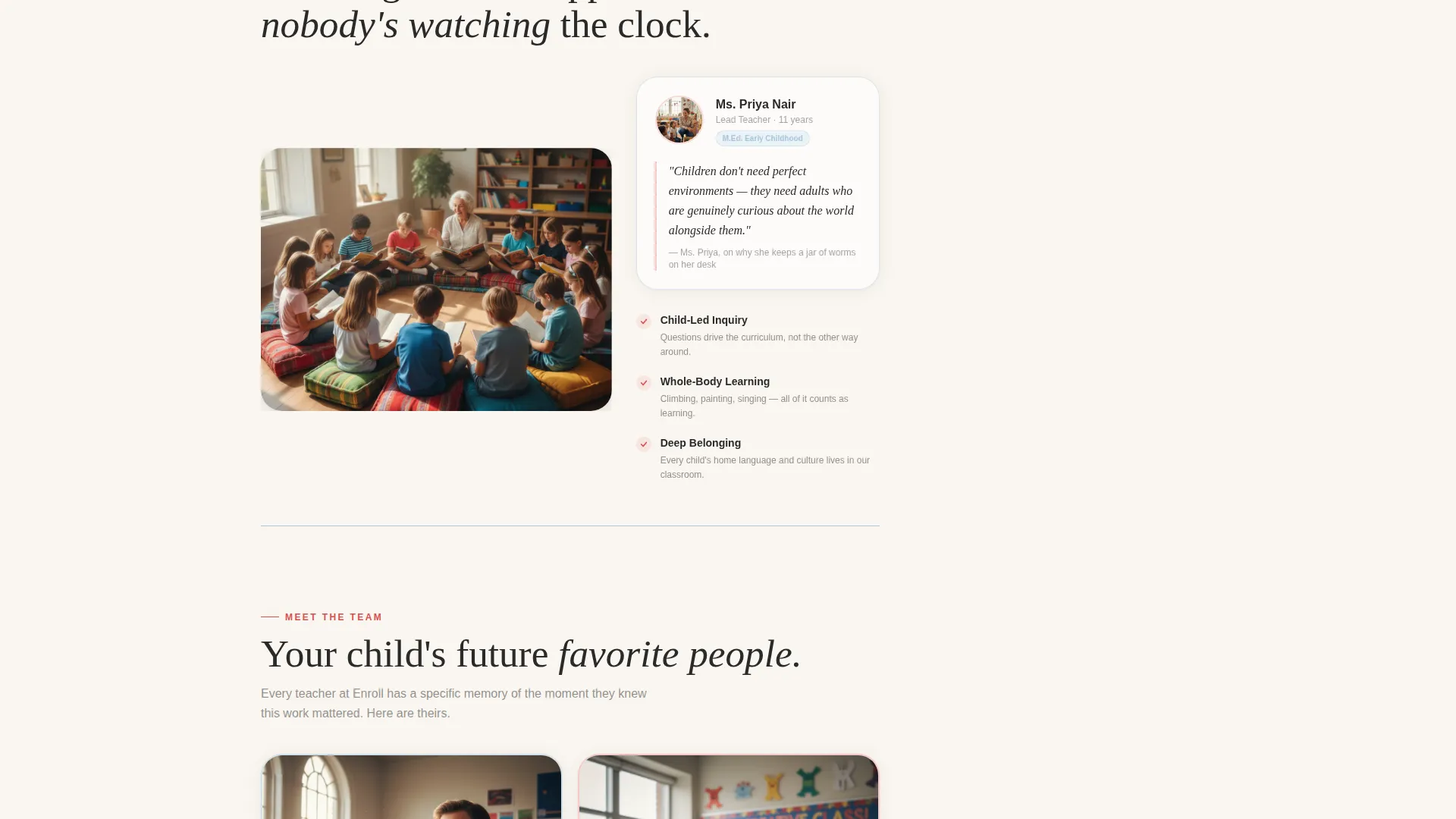 Certified Early Childhood Education Landing Page Template
