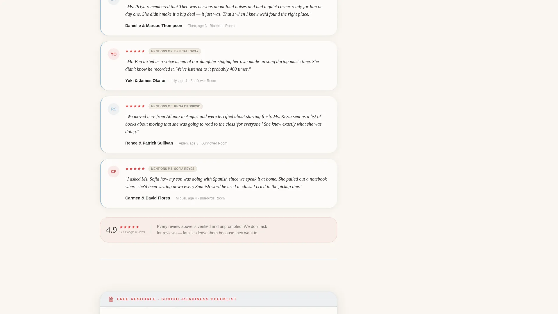 Certified Early Childhood Education Landing Page Template