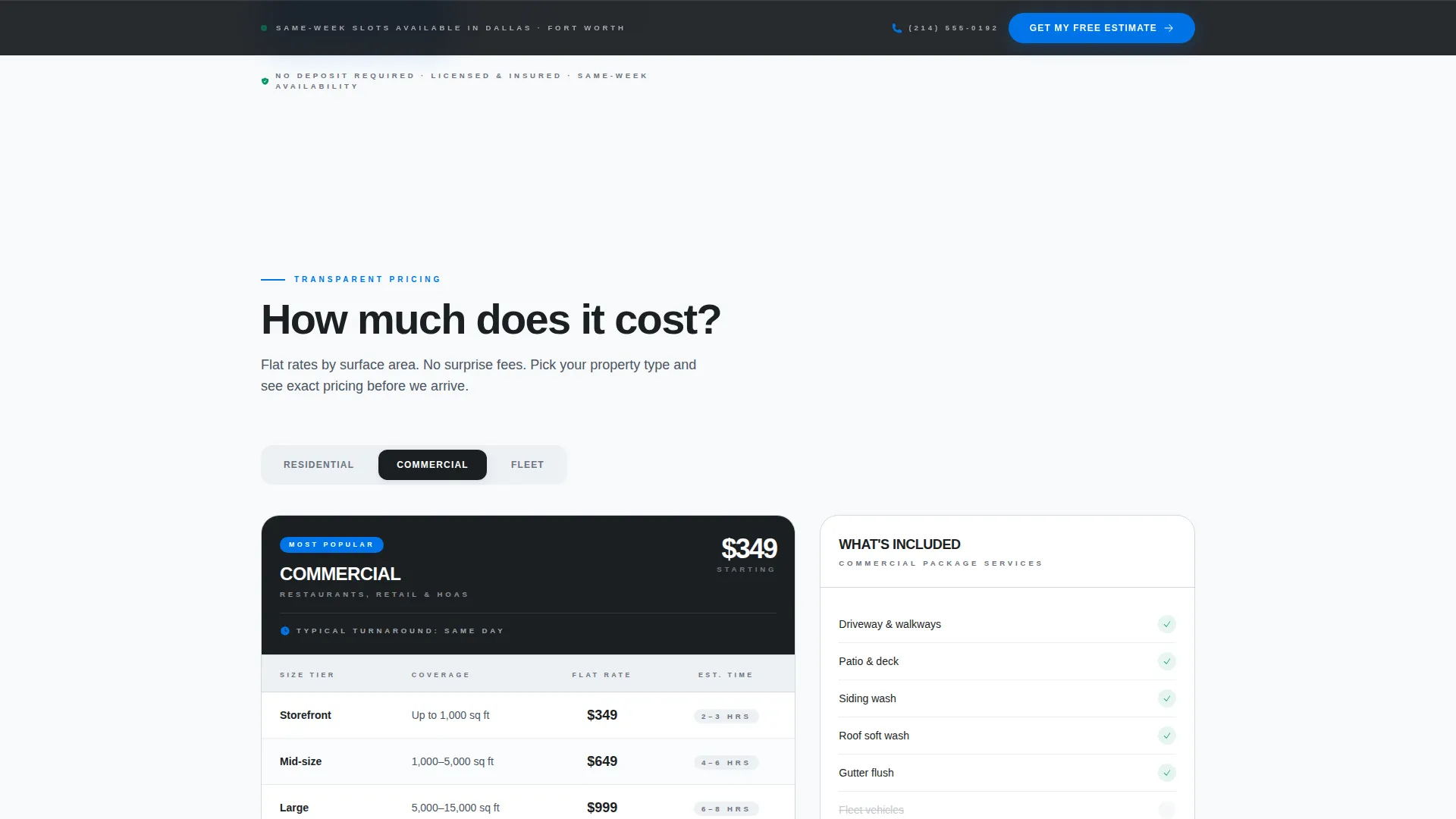Dominant High-Pressure Cleaning Landing Page Template