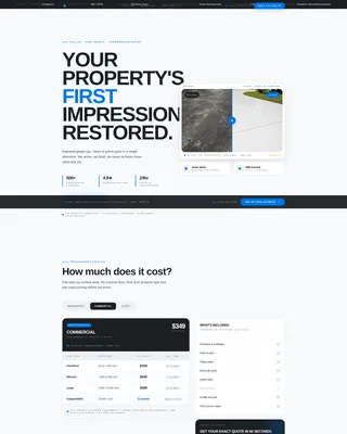 Dominant High-Pressure Cleaning Landing Page Template