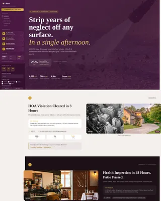 Pressure Washer Marketing Specialist Booking Website Template