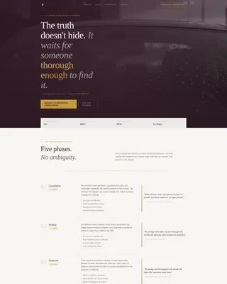 Private Investigator Landing Page Template