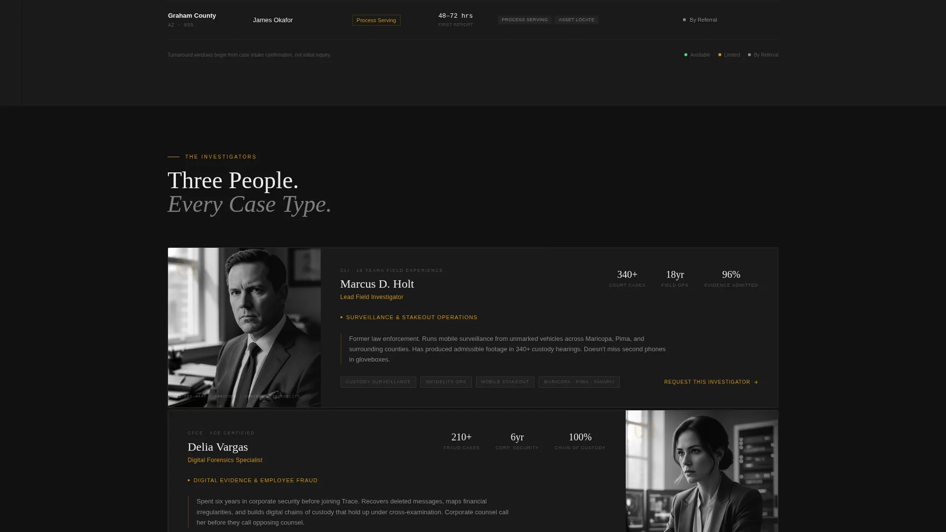 Certified Background Check Landing Page Template