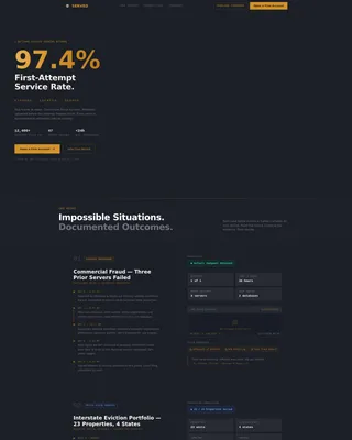 Process Serving Landing Page Template
