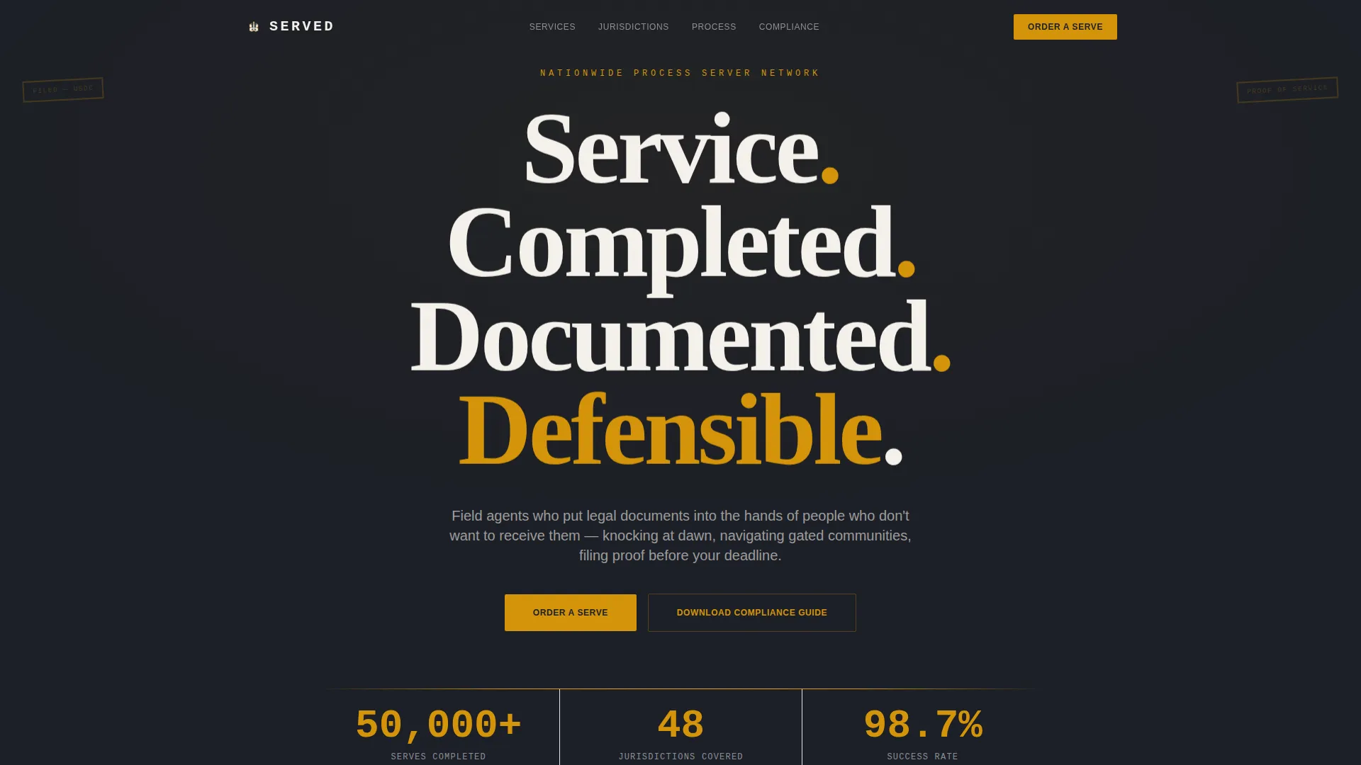 Licensed Legal Service Landing Page Template