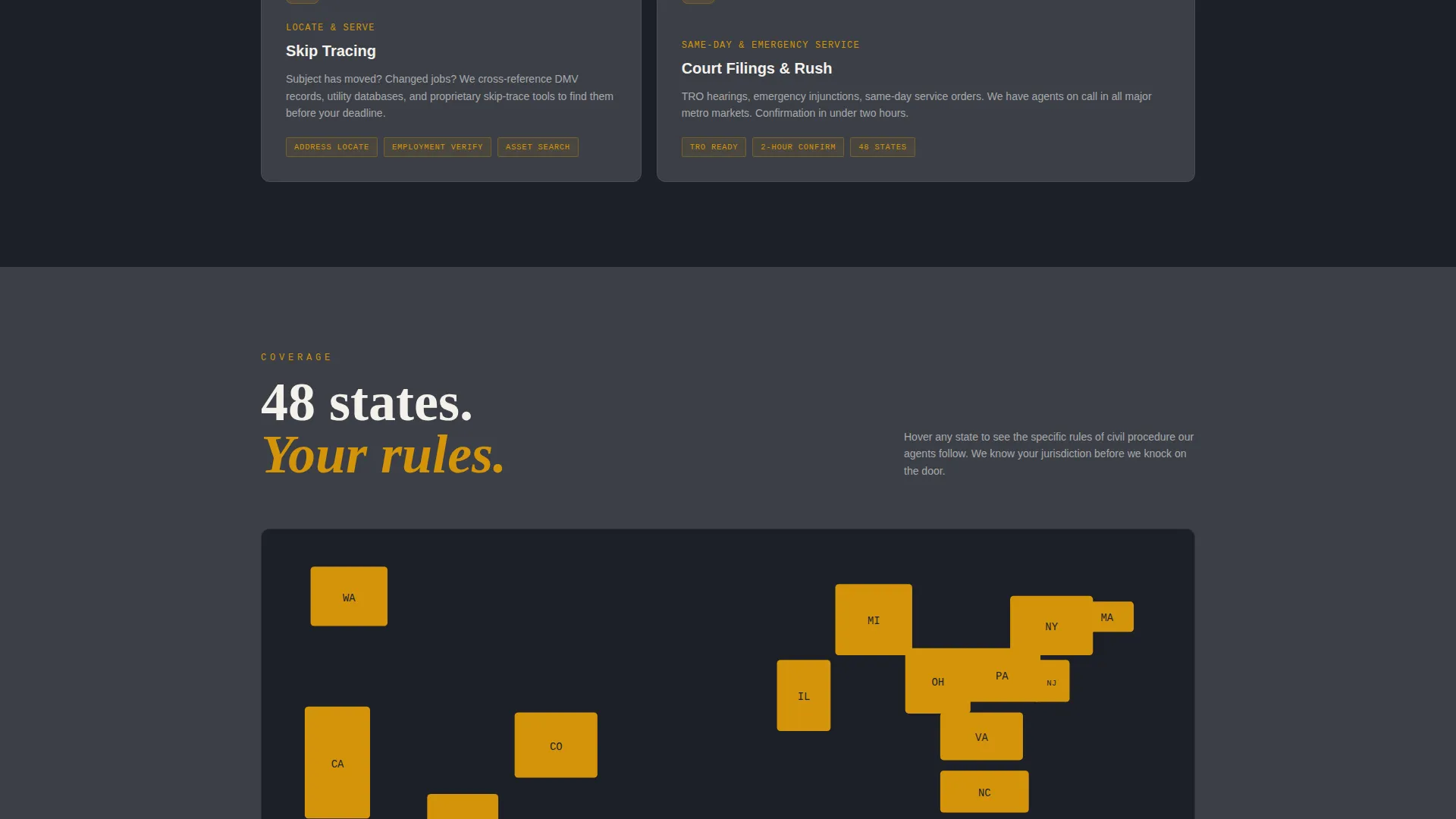 Licensed Legal Service Landing Page Template