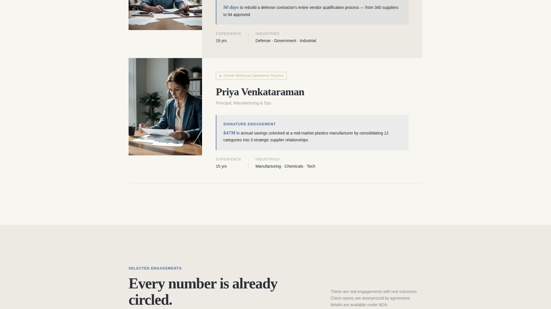 Strategic Procurement Consulting Landing Page Template