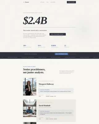 Strategic Procurement Consulting Landing Page Template