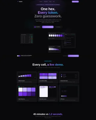 Design System & Component Library Professional Website Template
