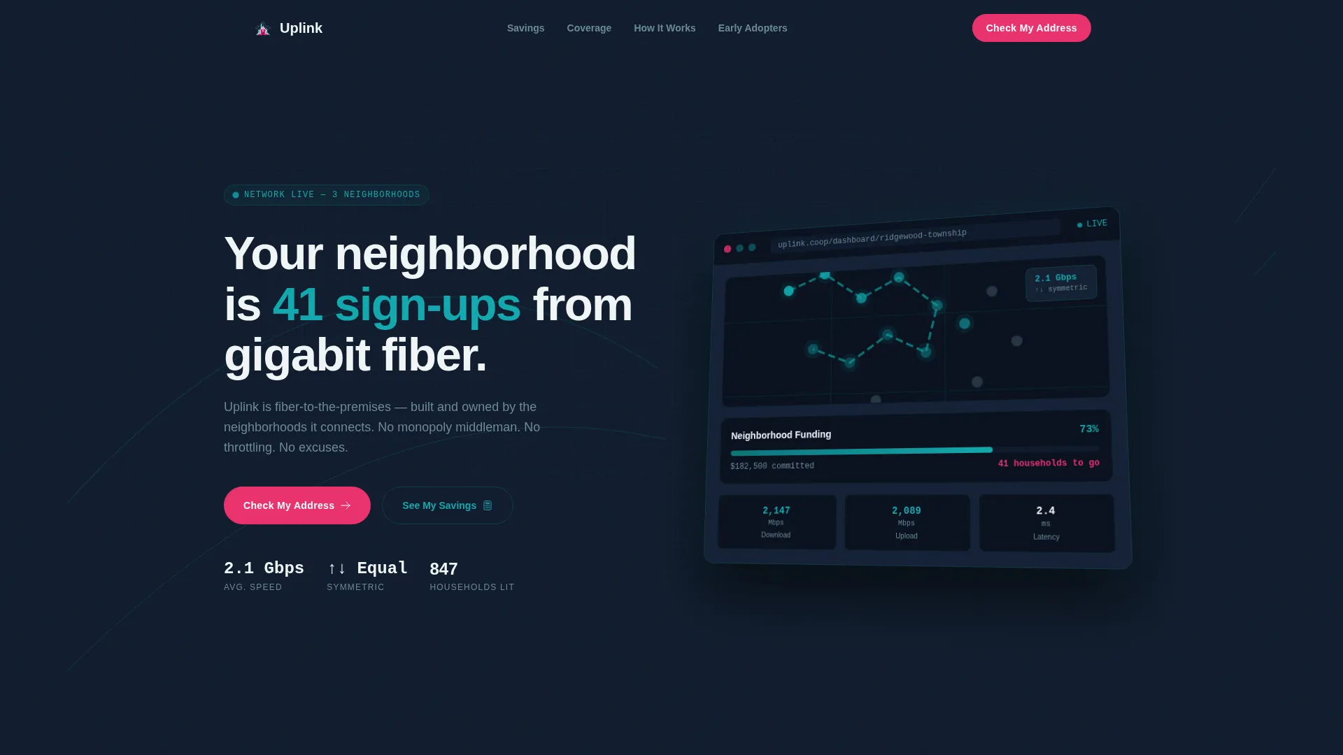 Internet Service Provider Pre-Launch Website Template