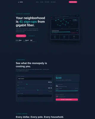 Internet Service Provider Pre-Launch Website Template