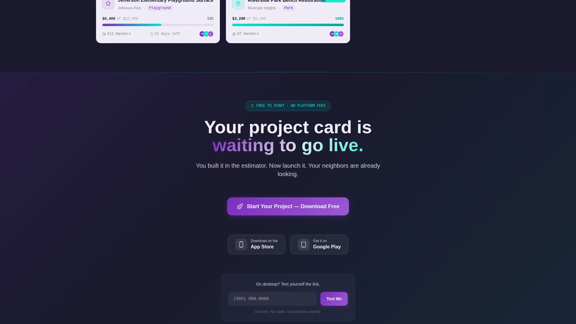 Crowdfunding Campaign Cost Calculator Website Template