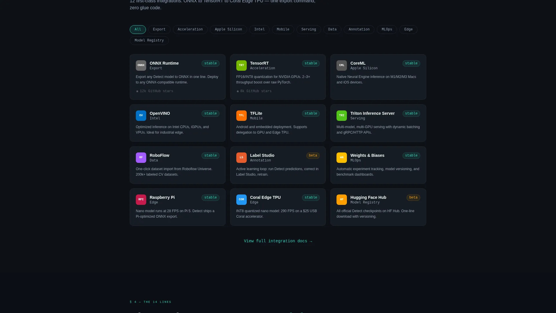 Computer Vision Open Source Landing Page Template