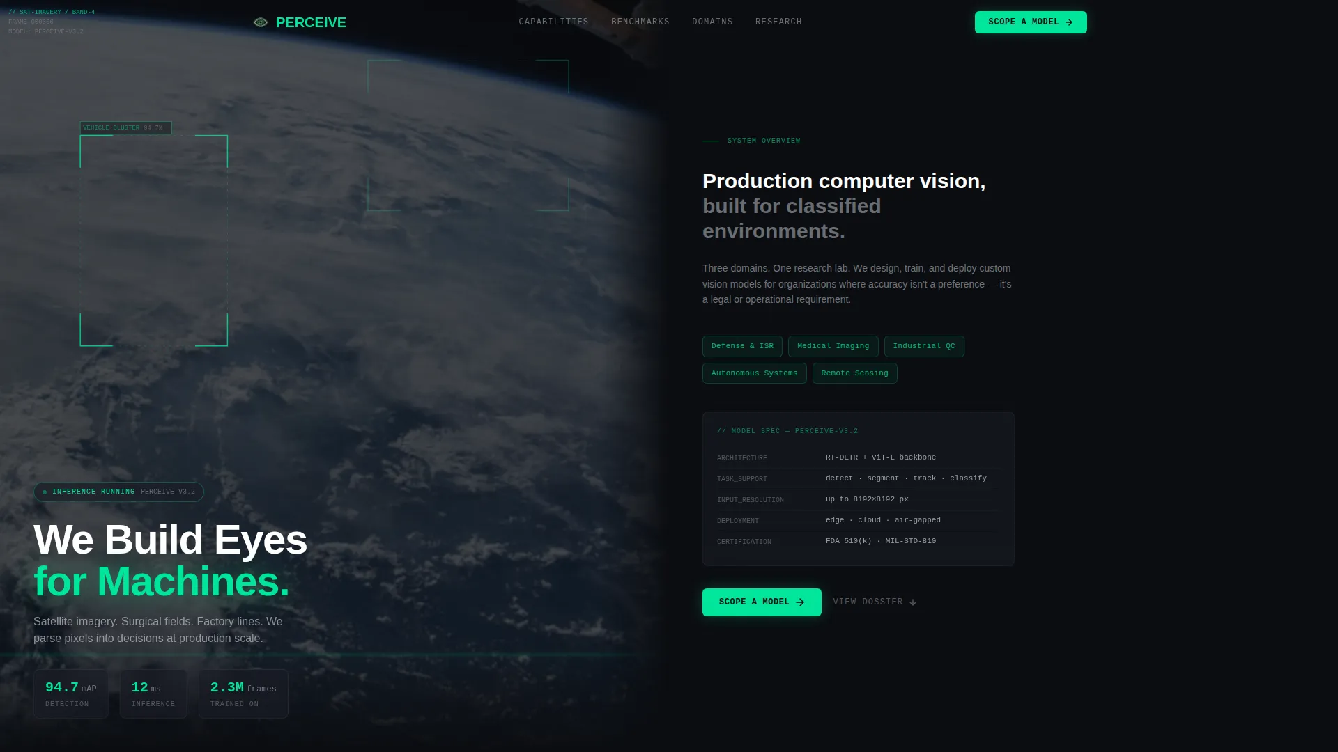 Computer Vision Technology Professional Website Template