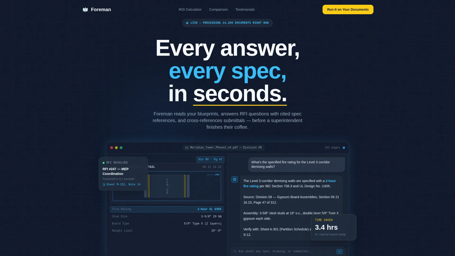 AI for Construction Cost Calculator Website Template