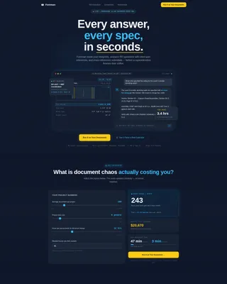 AI for Construction Cost Calculator Website Template