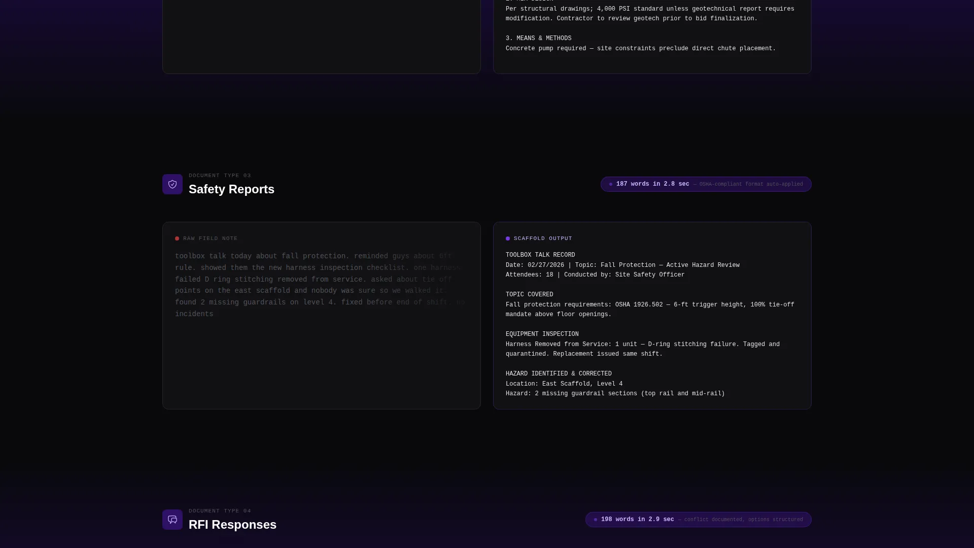 AI for Construction Reviews Website Template