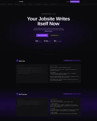 AI for Construction Reviews Website Template