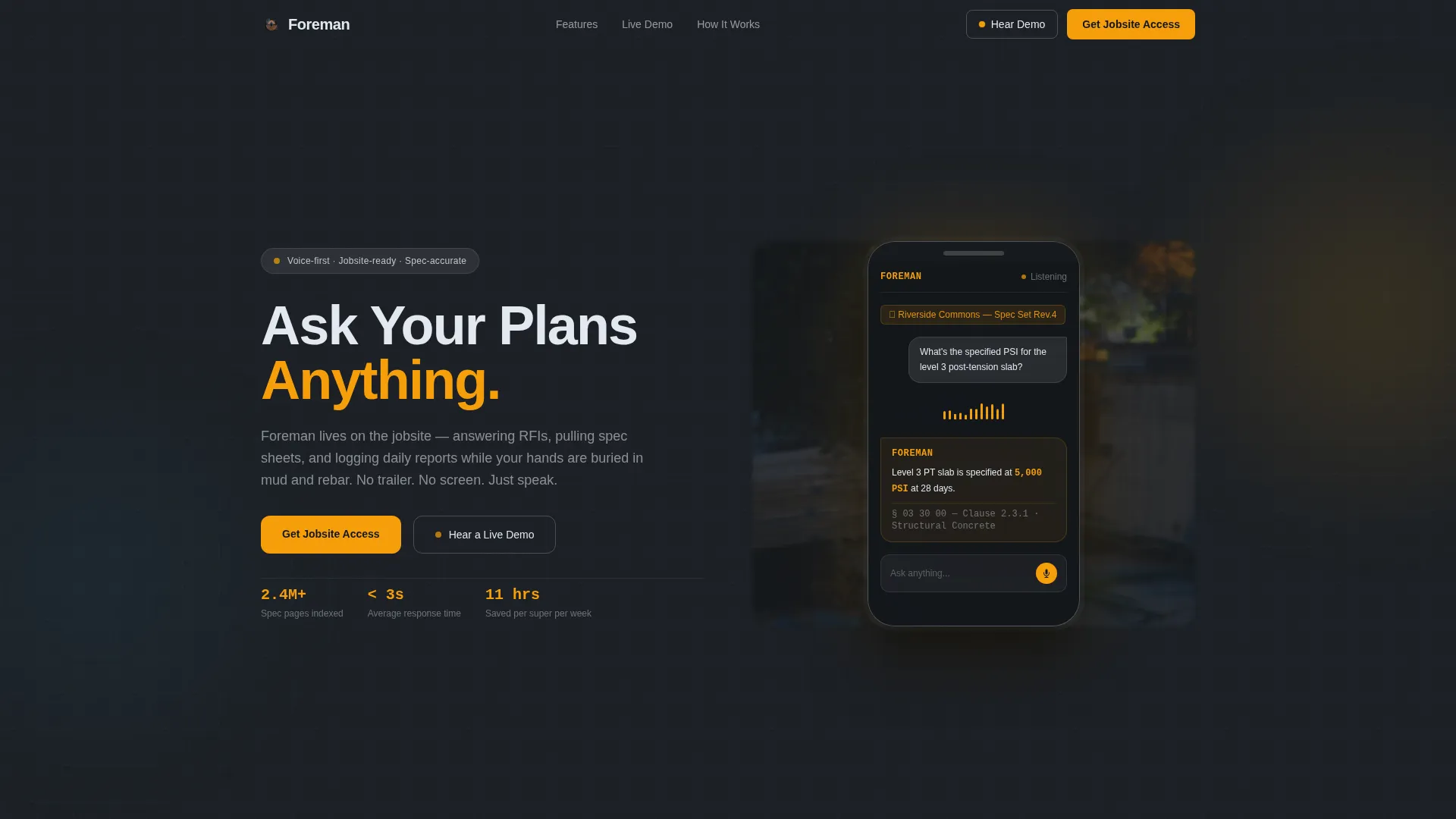 AI for Construction Advanced Professional Website Template