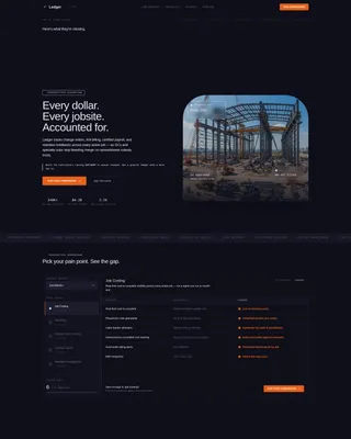 Construction Software Professional Website Template