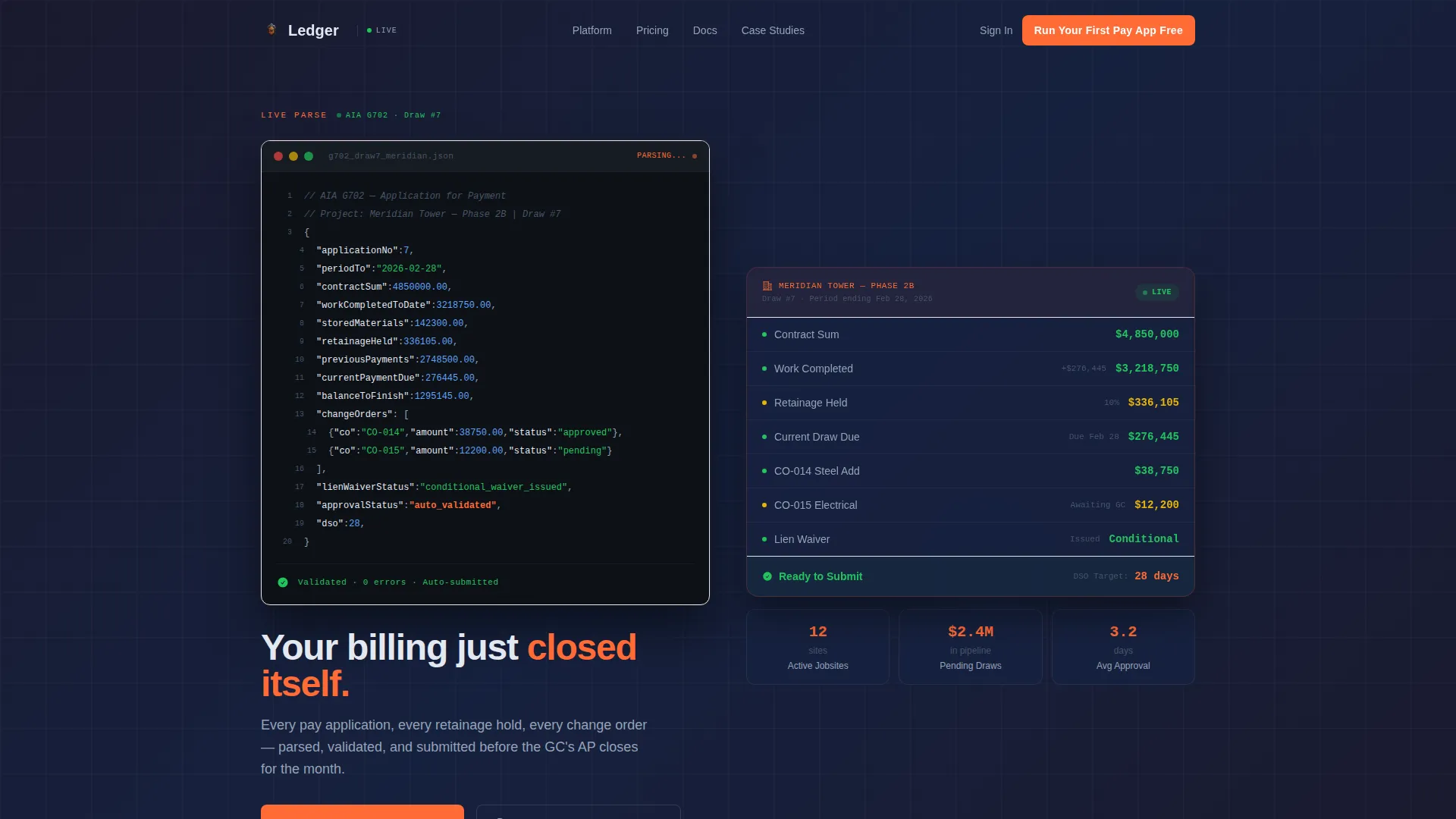 Construction Software & SaaS Professional Website Template