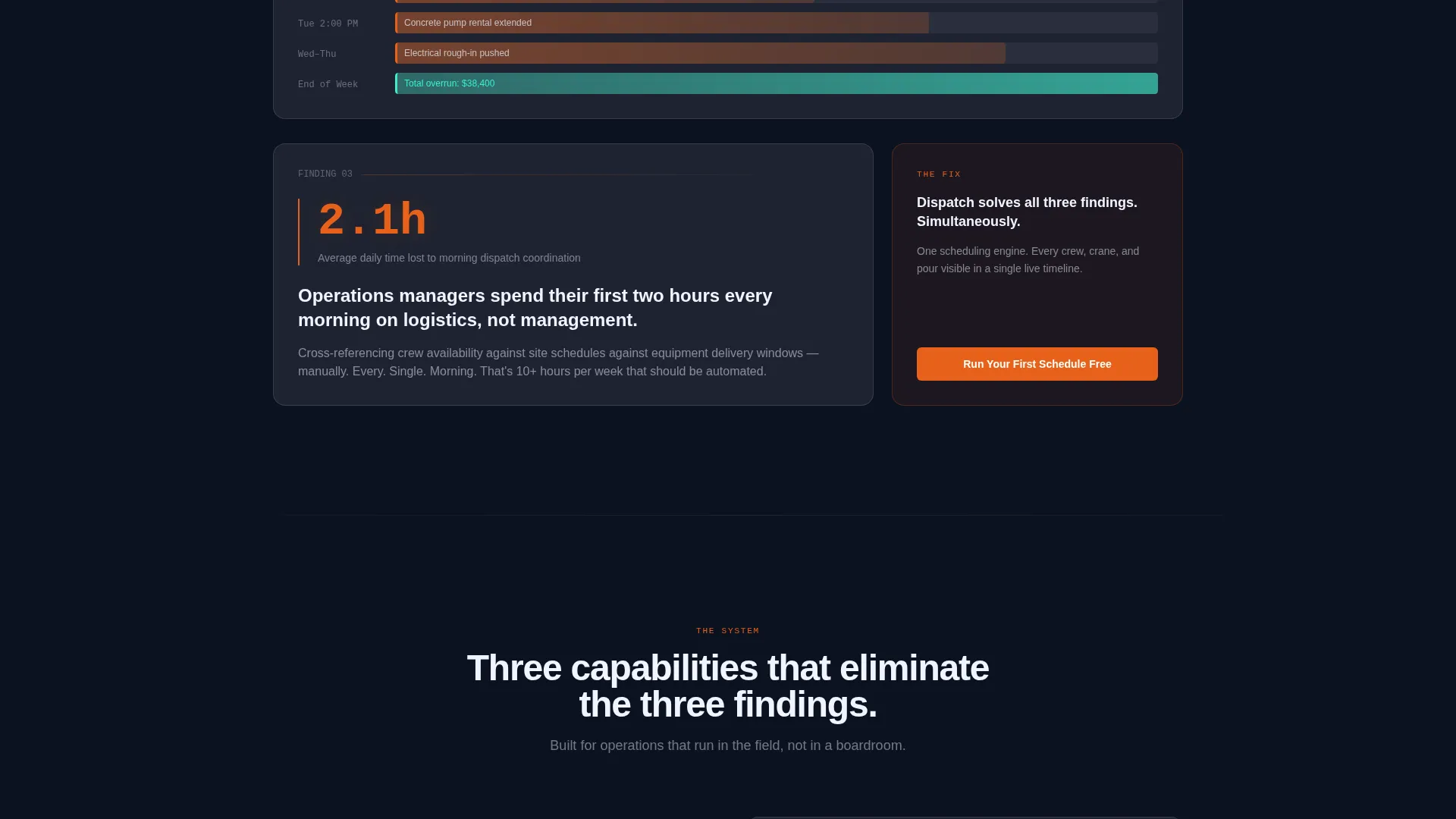 Construction Vertical SaaS Booking Website Template