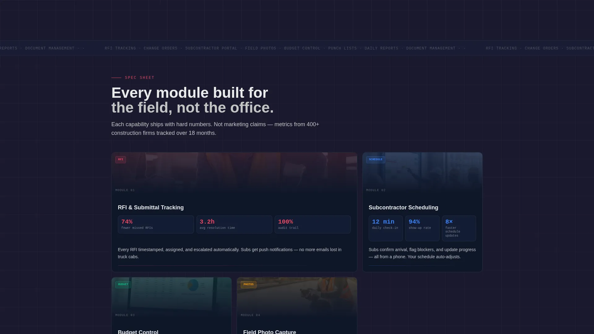 Complete Construction Software & SaaS Comparison Website Template