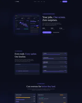 Construction Digital Presence Professional Website Template