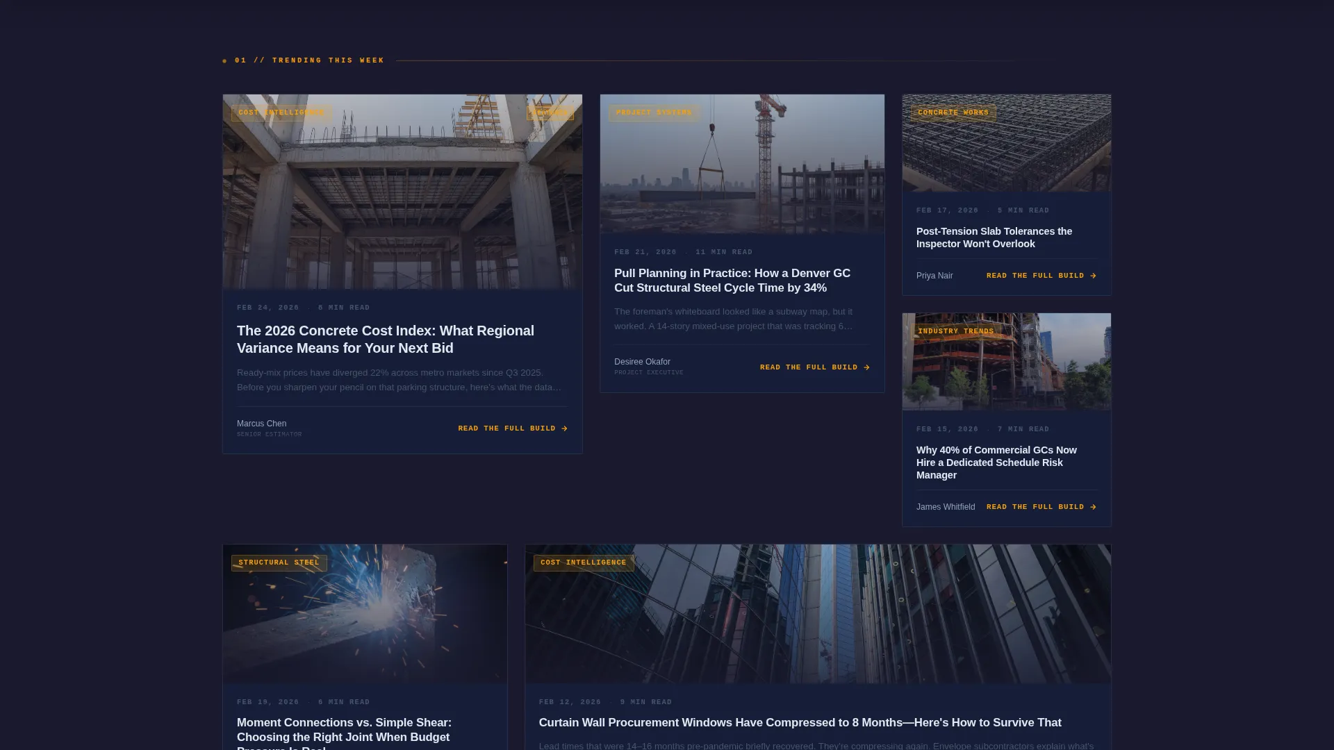 Construction Company Reviews Website Template