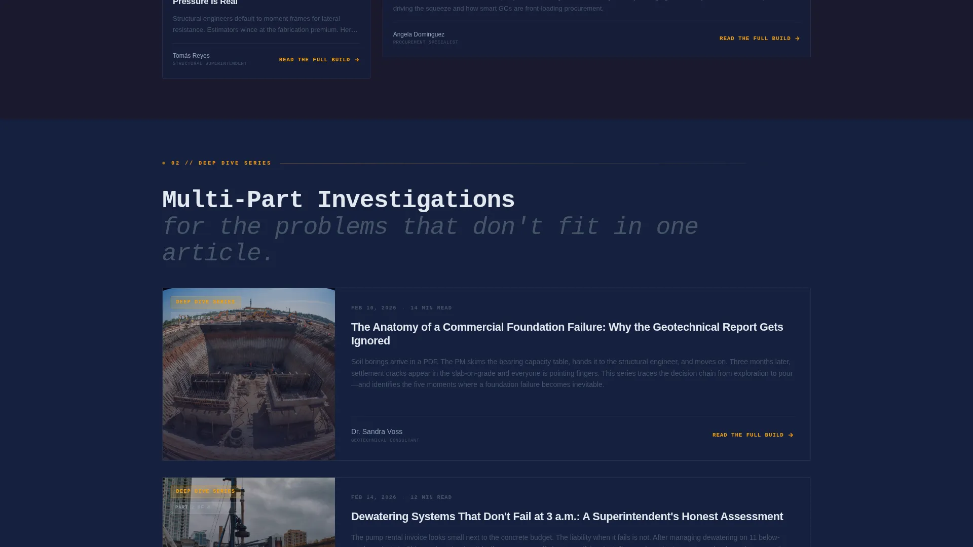 Construction Company Reviews Website Template