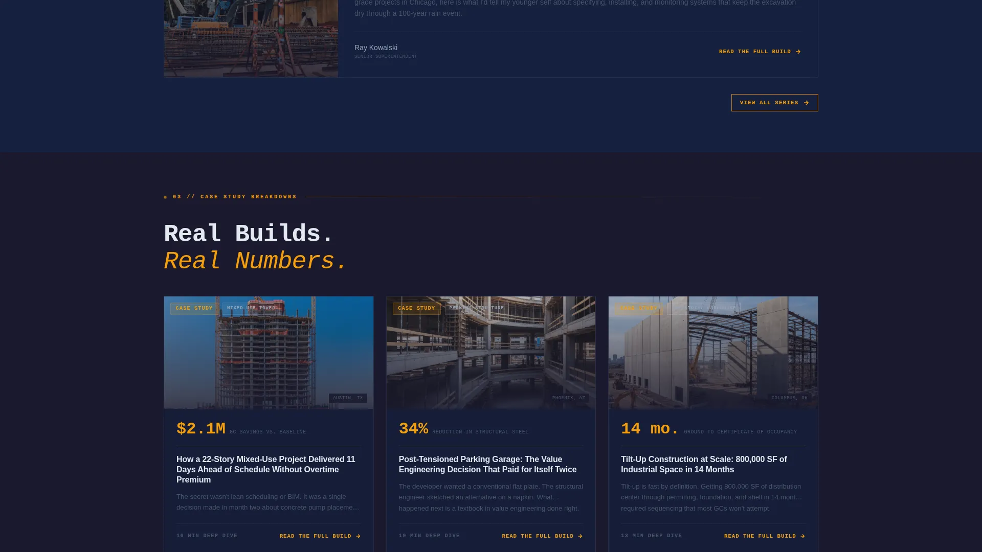 Construction Company Reviews Website Template