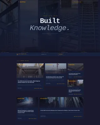Construction Company Reviews Website Template