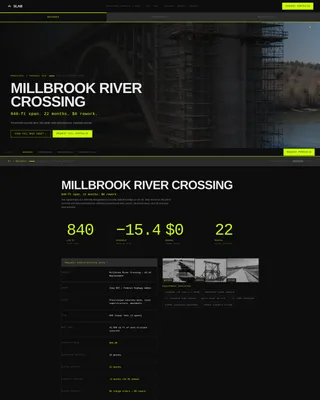 Construction Company Portfolio Website Template