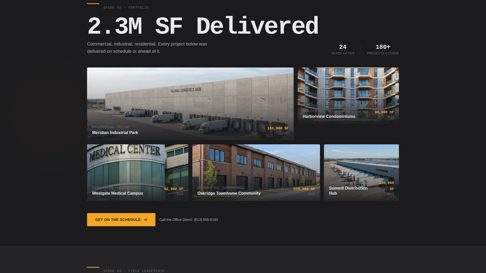 Construction Company Booking Website Template