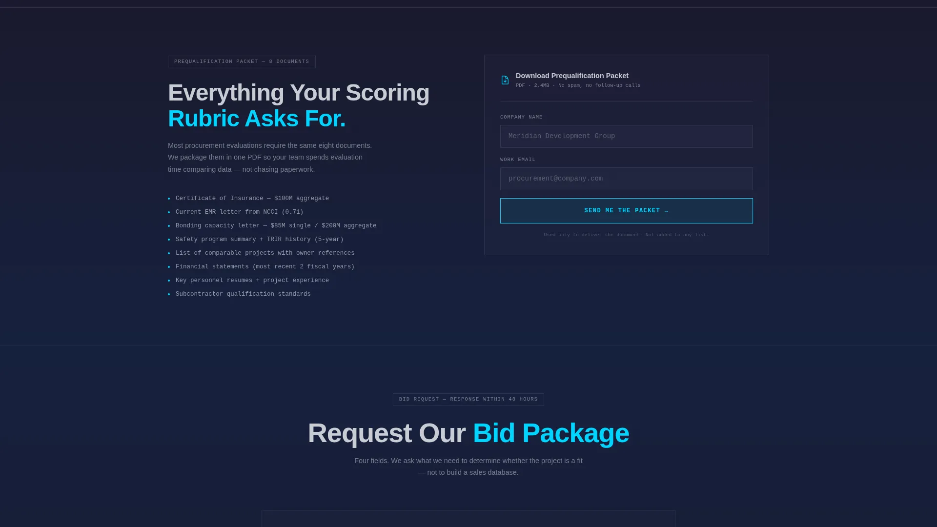 Construction Company Professional Website Template