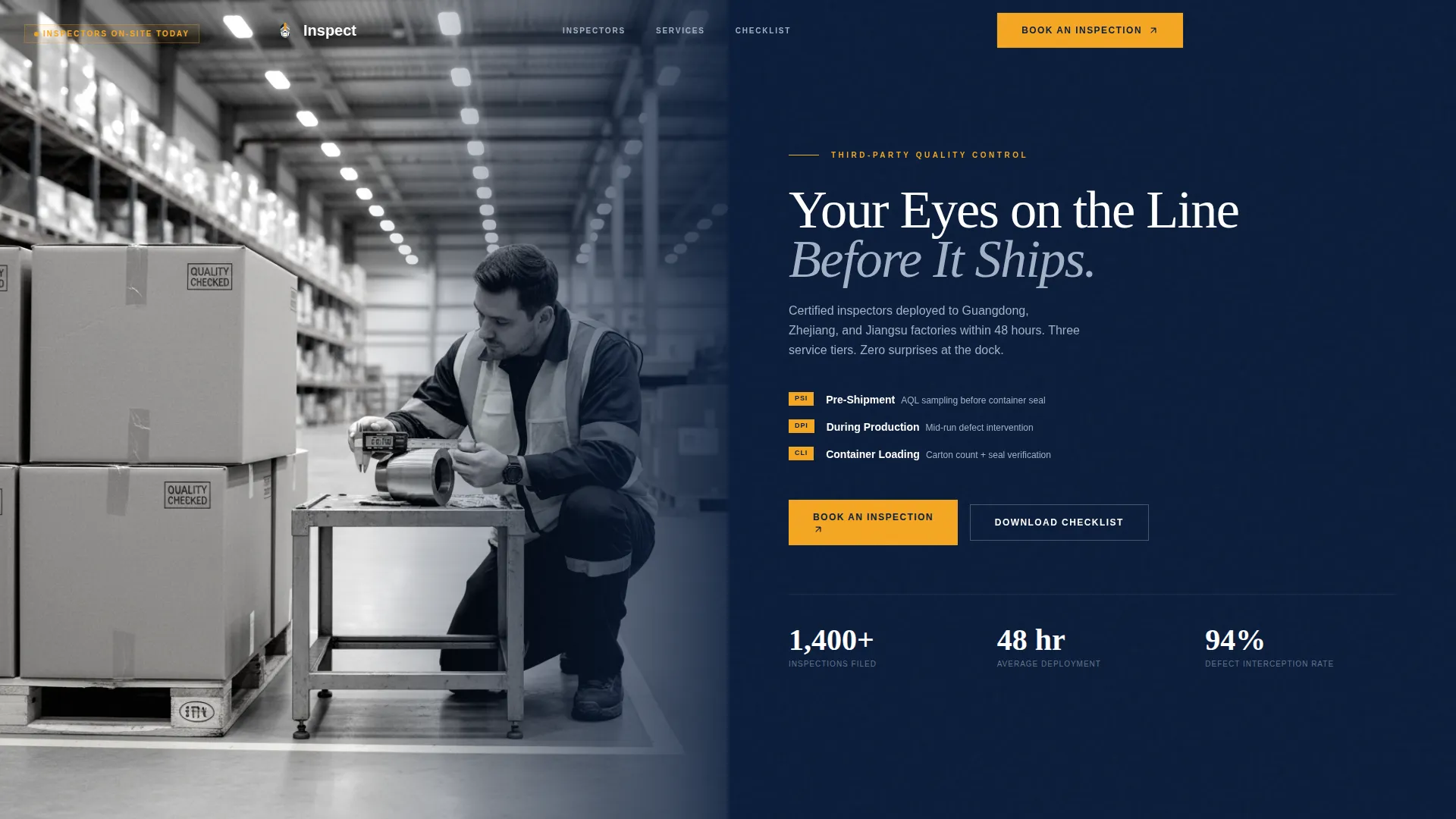 Expert Quality Assurance Landing Page Template
