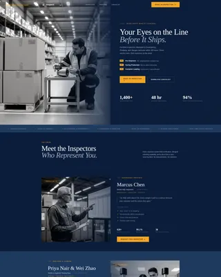 Expert Quality Assurance Landing Page Template
