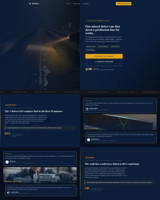 Quality Inspector Landing Page Template