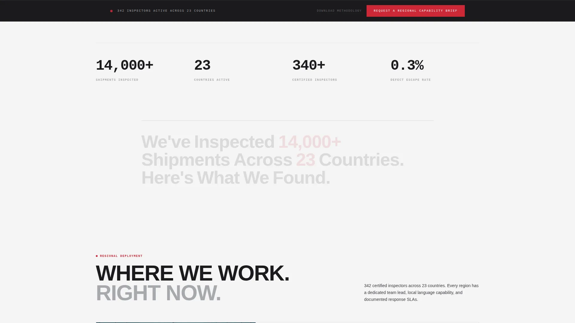 Quality Inspector Landing Page Template
