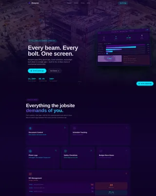 Construction Company Advanced Reviews Website Template