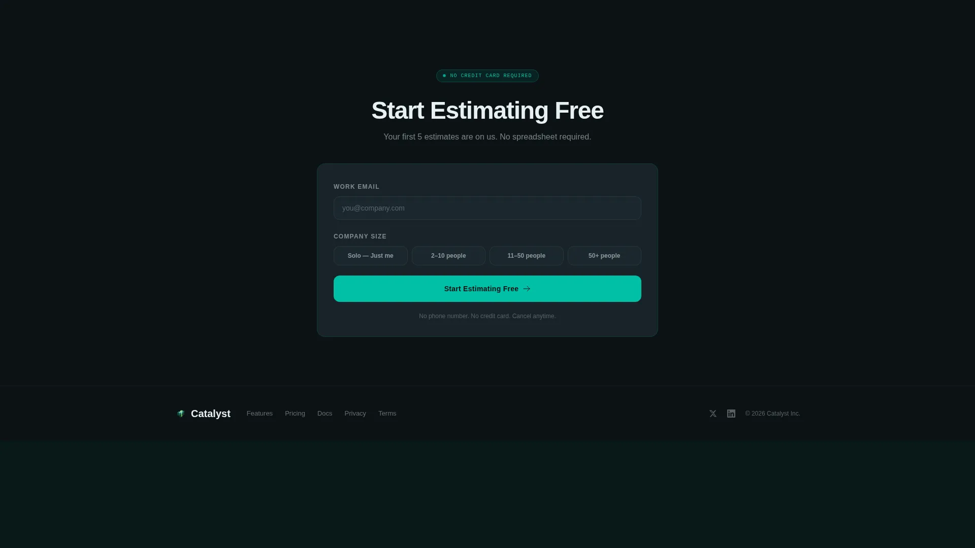 Construction Company Pricing Website Template
