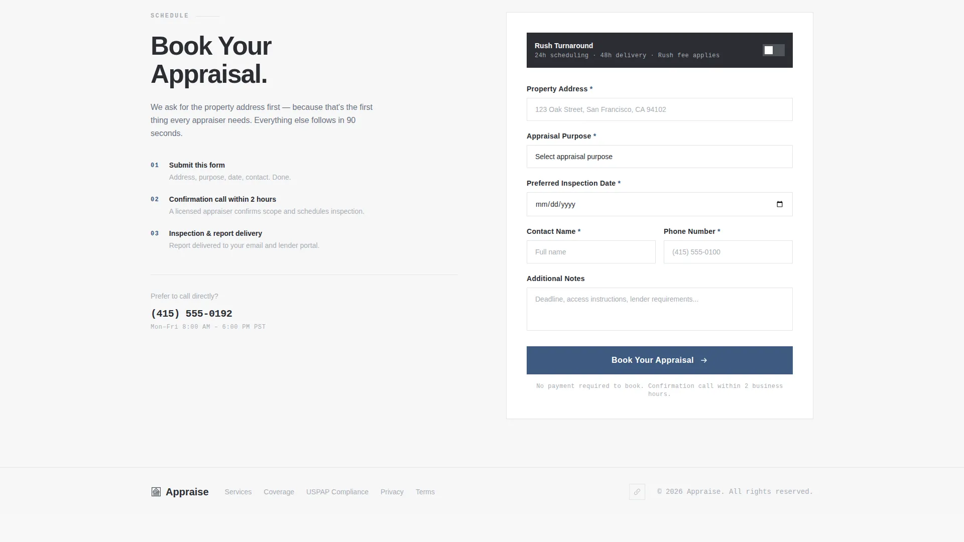 Proven Appraiser Credentials Landing Page Template