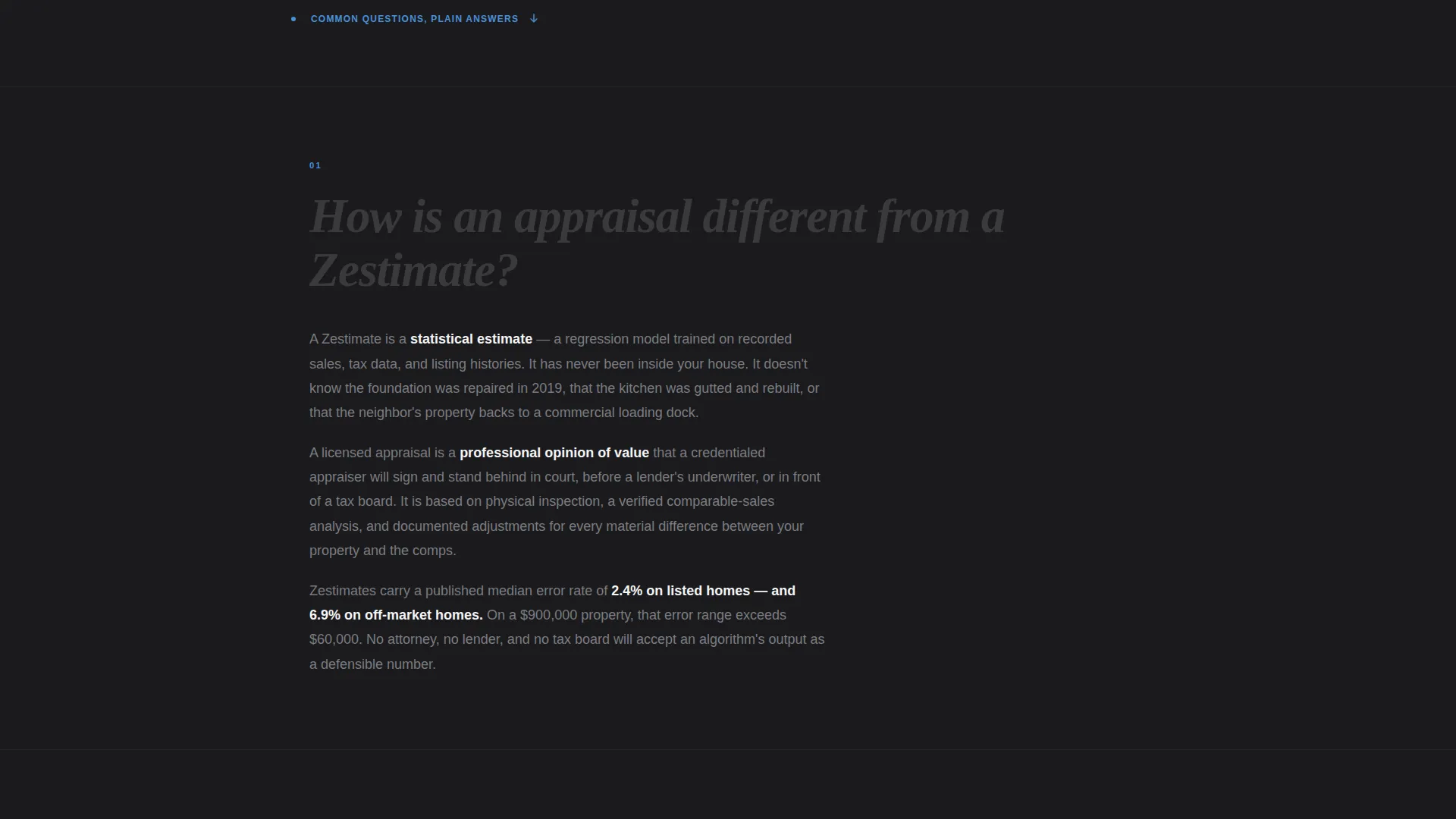 Real Estate Appraiser Landing Page Template