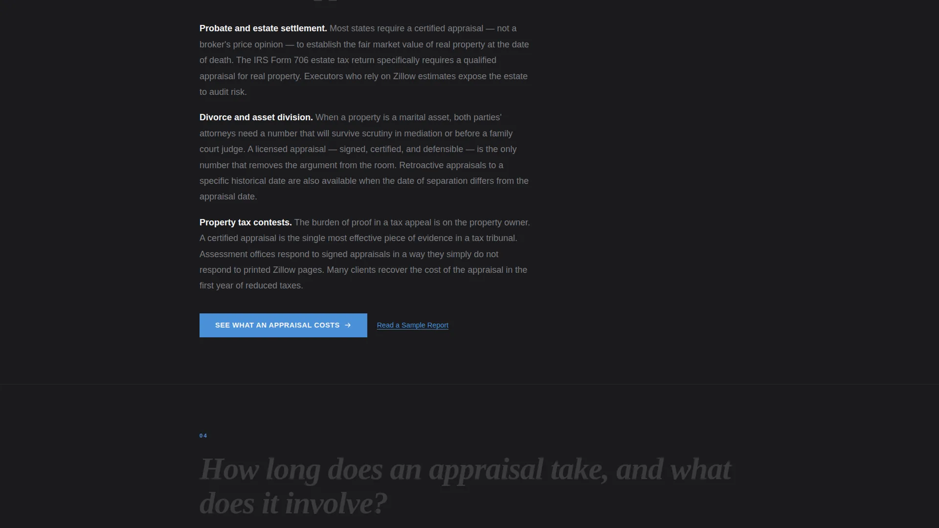 Real Estate Appraiser Landing Page Template