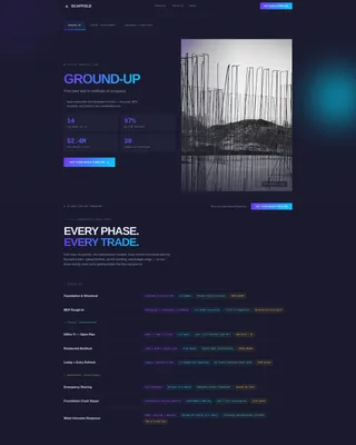 High-Velocity Construction Services Landing Page