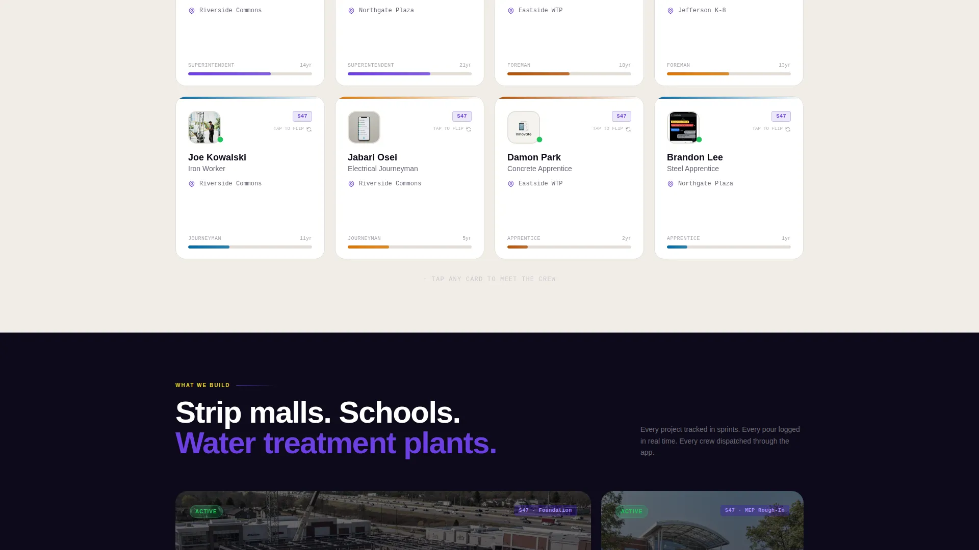 Construction Company Specialist Professional Website Template
