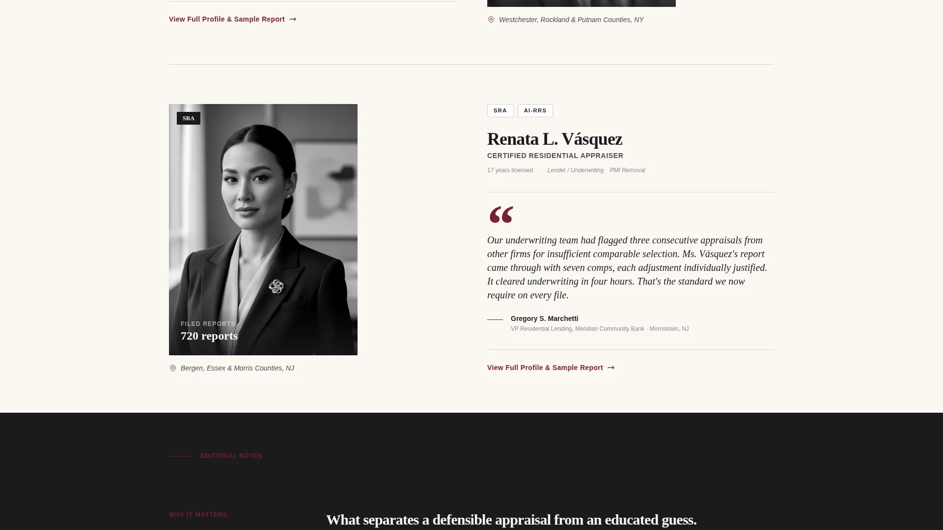 Real Estate Appraiser Landing Page Template
