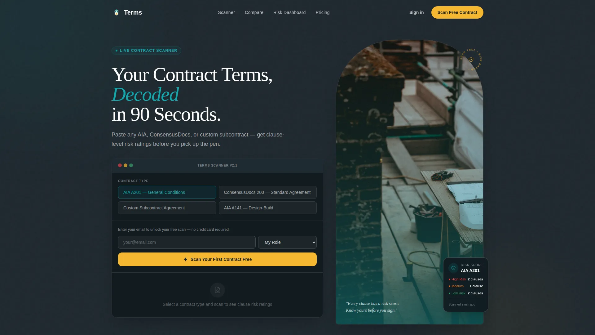 Construction Company Privacy Policy Website Template