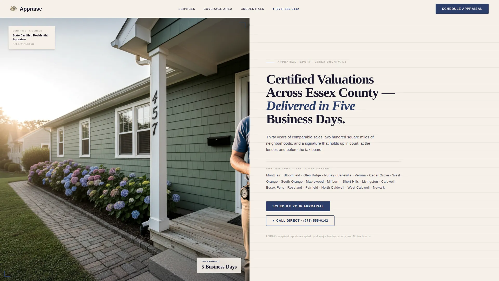 Expert Property Appraiser Landing Page Template