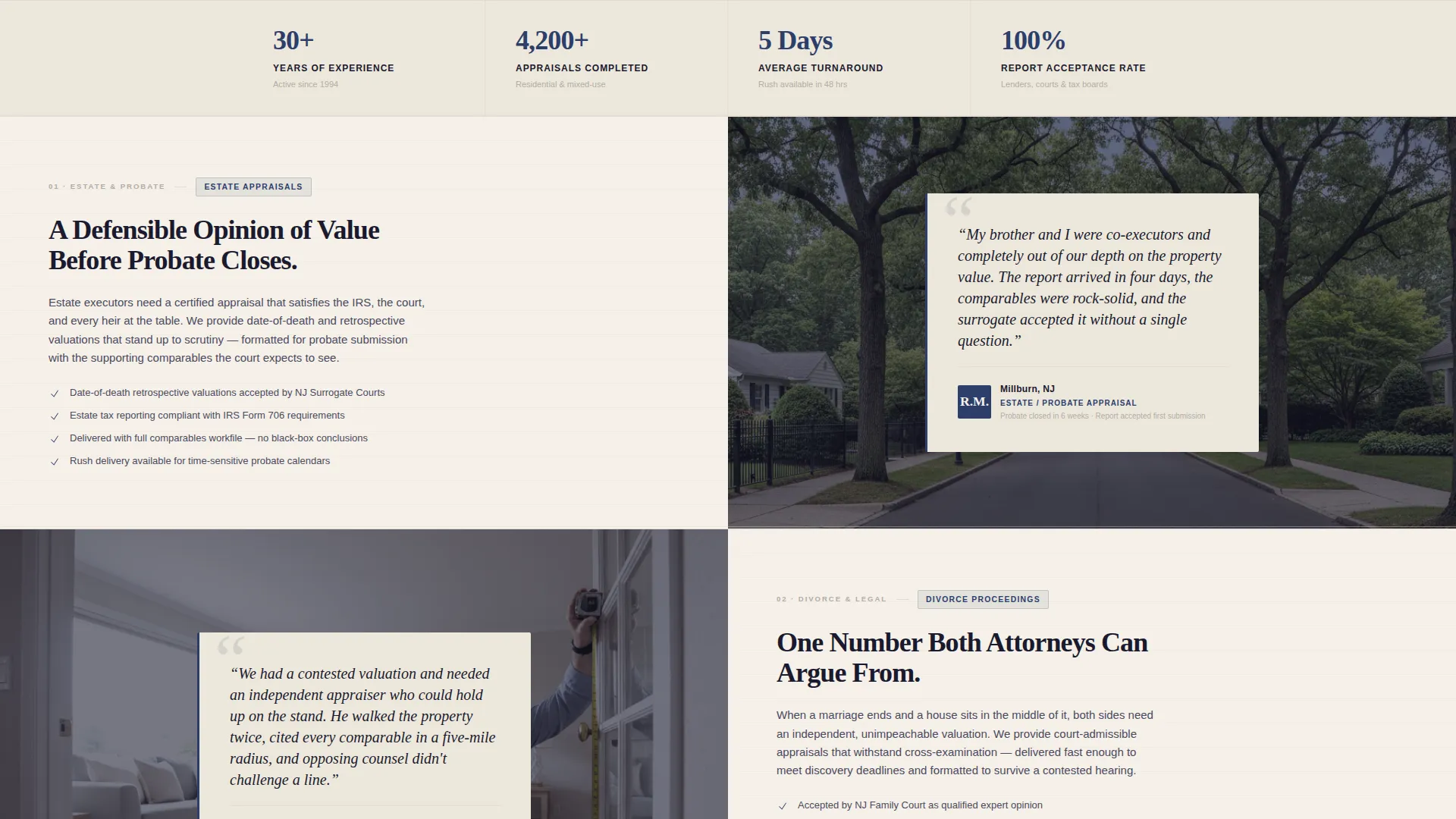 Expert Property Appraiser Landing Page Template
